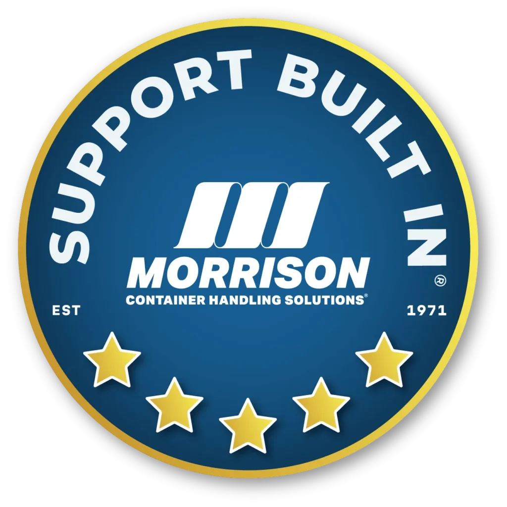 Support Built In Morrison Container Handling Solutions Badge