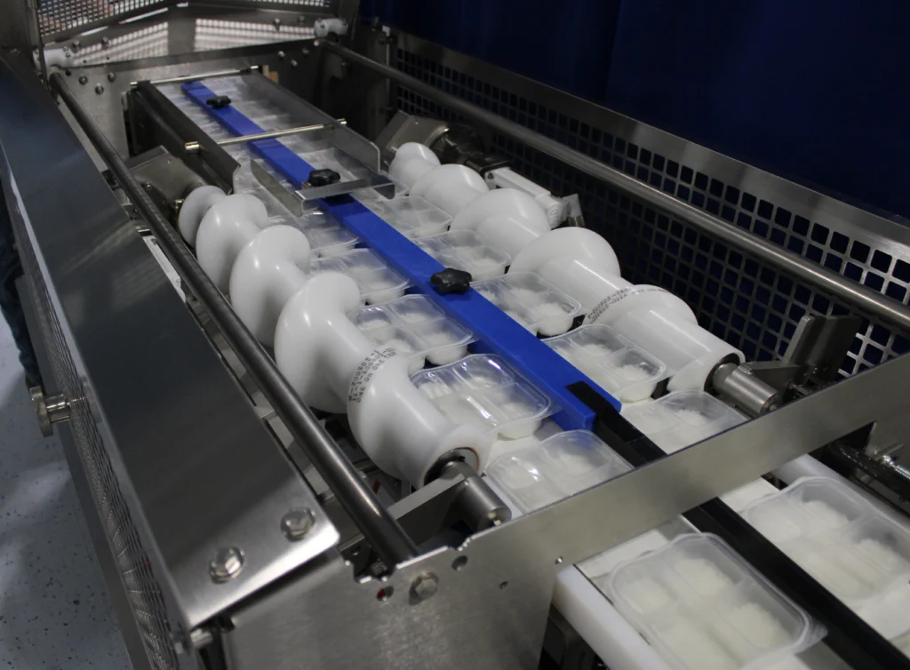 orienting food trays