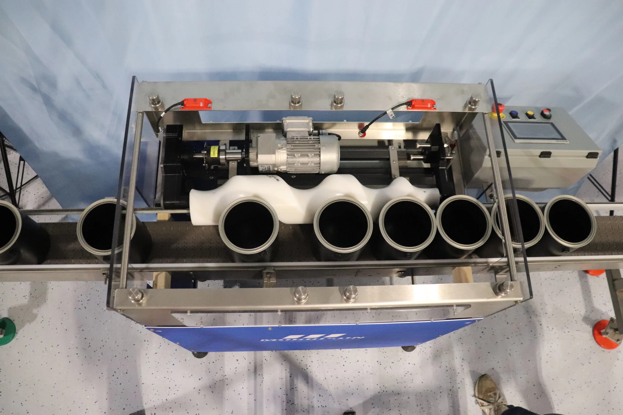 metering paint cans for inspection