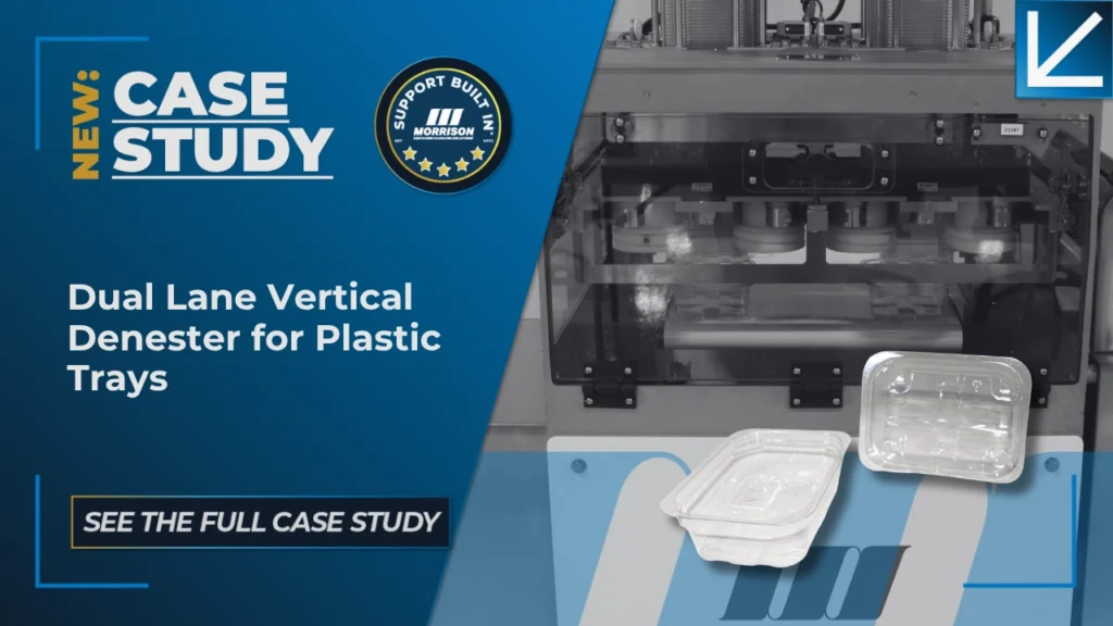 Dual Lane Plastic Tray Denester for Filling Line Integration Case Study