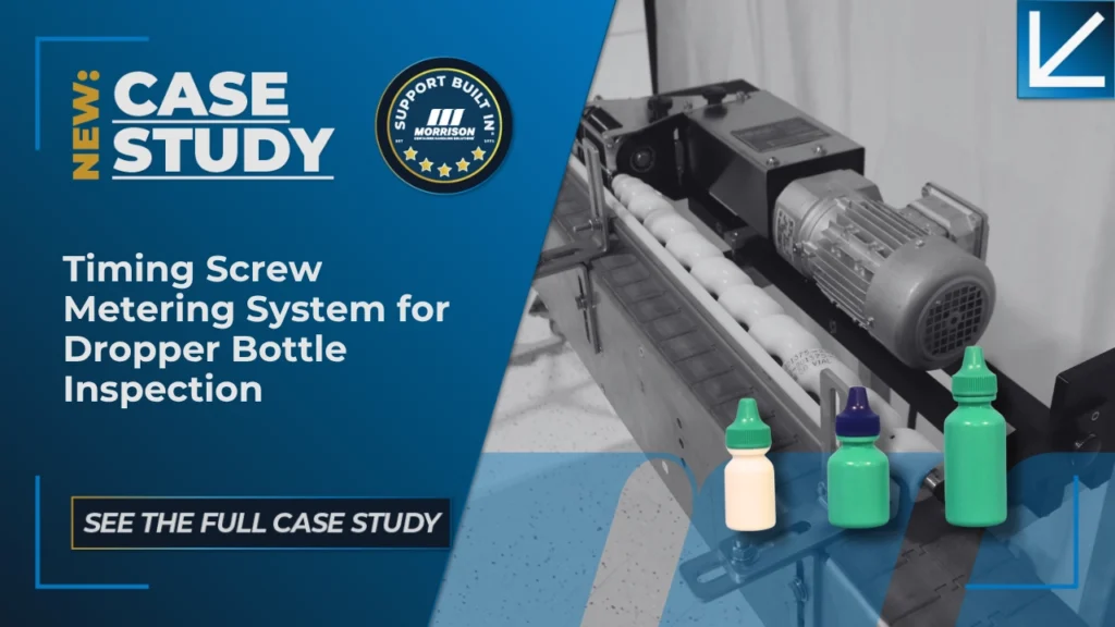 Timing Screw Metering System for Dropper Bottle Inspection