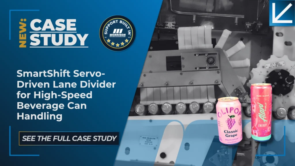 SmartShift Servo-Driven Lane Divider for High-Speed Beverage Can Handling